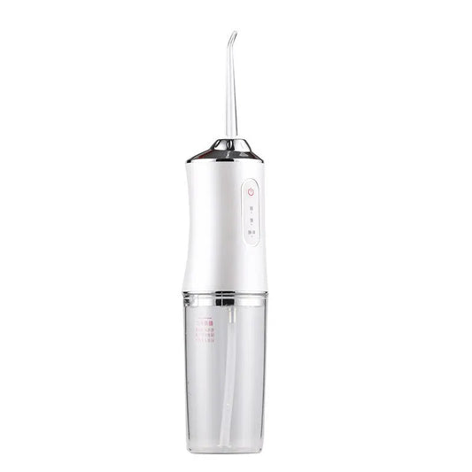 Dental floss, portable cordless oral irrigator